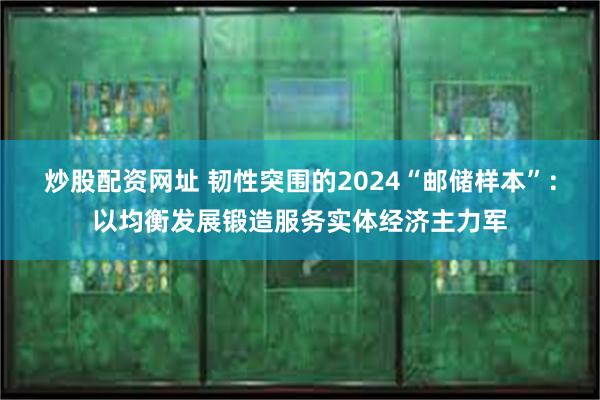 炒股配资网址 韧性突围的2024“邮储样本”：以均衡发展锻造服务实体经济主力军