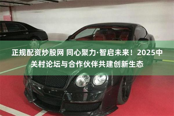 正规配资炒股网 同心聚力·智启未来！2025中关村论坛与合作伙伴共建创新生态