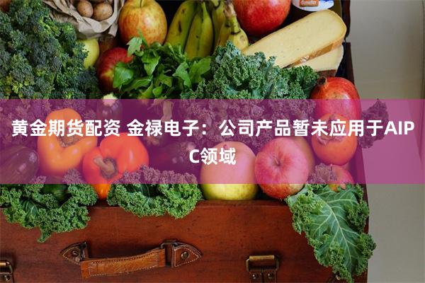 黄金期货配资 金禄电子：公司产品暂未应用于AIPC领域